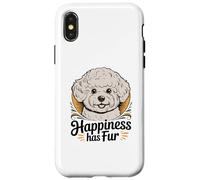 Bichon Frise Ritratto Felicità Ha Pelliccia Custodia per iPhone X/XS