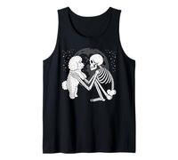 Bichon Frise Skeleton Moon Halloween, Amante dei Cani Canotta