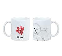 Bichon Frise tazza con cane Ti amo Art-Dog