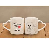 Bichon Frisé - Una Tazza Con Manico A Forma Di Cuore, Subli Dog, DE