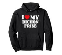 Bichon Frisés I Love My Bichon Frisé Felpa con Cappuccio