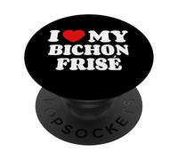 Bichon Frisés I Love My Bichon Frisé PopSockets PopGrip Adesivo
