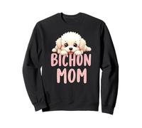 Bichon Mom Dog Bichon Frise Mama Cucciolo carino Felpa