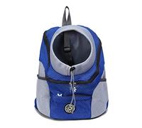 BICHONG Zaino da Viaggio Portatile a Doppia Spalla Borsa da Viaggio per Cani da Compagnia Borsa da Viaggio per Cani da Compagnia Borsa Frontale per Cani Zaino a Rete