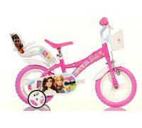 Bici 12 pollici per bambina Barbie cestino porta bambola rotelle stabilizzatrici