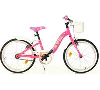 Bici 20 barbie per bambina cestino cavalletto campanello parafanghi Dino Bikes