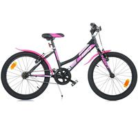 BICI 20 MTB 420 SPORT 1 VELOCITA NERO FUXIA SENZA CAMBIO PER BAMBINA DINO BIKES