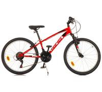 Bici 24 MTB Ring front 18 velocità shimano rossa per ragazzo ragazza Dino Bikes