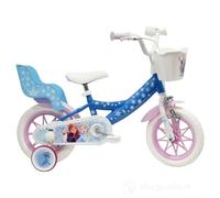 Bici Bambina Disney Frozen II 12 (3-5 Anni) Elsa e Anna con Rotelle e Cestino