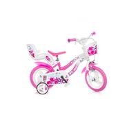 BICI BAMBINA MISURA 12" ART. 512L-02 BICICLETTA BIMBA MODELLO FLAPPY DINO BIKES
