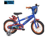Bici Bambino Hot Wheels 12"- 14"- 16" con Stabilizzatori/Rotelle e Borraccia