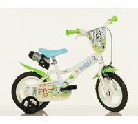 BICI BICICLETTA BLUEY CON ROTELLE BAMBINO BIMBO 3 4 5 ANNI - 12" -87/110 cm