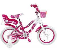 Bici Bicicletta Butterfly Flower taglia 16 per Bambina 7-9 anni con Accessori In