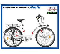BICI BICICLETTA ELETTRICA DA PASSEGGIO EBIKE ATALA E RUN 6.1 DONNA 360 7V 26”