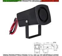 Bici Campanello Sirena Piezo Alta Potenza Allarme Furto 12 V 105 dB Stagna Barca