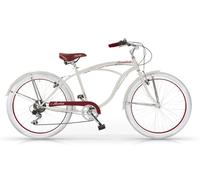 Bici Cruiser MBM Honolulu Uomo Ruota 26" Cambio 6 Velocità (Avorio)