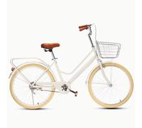 Bici da città retrò per uomini e donne,bici da pendolare per adulti per viaggiare,monopattino leggero per adolescenti,parafanghi anteriori e posteriori,bici da strada con portapacchi posteriore