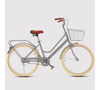 Bici da città retrò per uomini e donne,bici da pendolare per adulti per viaggiare,monopattino leggero per adolescenti,parafanghi anteriori e posteriori,bici da strada con portapacchi posteriore