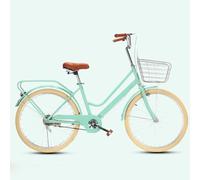 Bici da città retrò per uomini e donne,bici da pendolare per adulti per viaggiare,monopattino leggero per adolescenti,parafanghi anteriori e posteriori,bici da strada con portapacchi posteriore