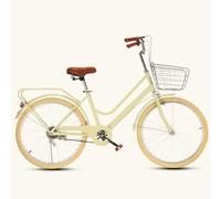 Bici da città retrò per uomini e donne,bici da pendolare per adulti per viaggiare,monopattino leggero per adolescenti,parafanghi anteriori e posteriori,bici da strada con portapacchi posteriore