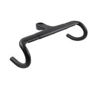 Bici da corsa su strada con attacco manubrio integrato carbonio aero opaco | Parti dell'abitacolo della bicicletta in carbonio da 31,8 mm con adattatore di conversione da 28,6 mm