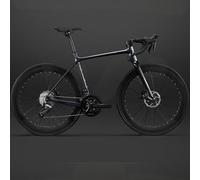 Bici Da Montagna 18 Velocità, Telaio Alluminio Leggero Bici Da Pendolare Con Freni Doppio Disco Per Uomini Donne Adulti Bici Da Corsa Per Percorsi Stradali E Sterrati M/18SPEED