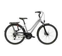 Bici da trekking 28" in alluminio per donna Kross trans 3.0 Argenté