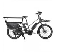 Bici Elettrica Cargo Ohana 24 Grigia - Motore OLI Sport 83Nm, Freni Shimano MT200