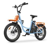 Bici elettrica da pendolare Hidoes C6 20'', bici elettrica pieghevole da 250 W con sedile passeggero e batteria da 48 V 13 Ah - Nouvo