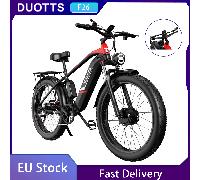 Bici elettrica DUOTTS F26, doppio motore 750 W*2, batteria rimovibile 48 V 17,5 Ah, autonomia 50 km, pneumatici grassi 26x4,0, trasmissione Shimano a 7 velocità, velocità massima 55 km/h, arrampicata
