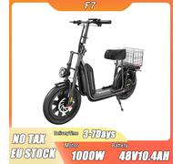 Bici elettrica iScooter F7 Motore 1000W Batterie 48V10.4AH Freno a disco anteriore e posteriore Bicicletta elettrica Pneumatico da 16 pollici Pendolarismo E Bike black