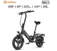 Bici elettrica per adulti Mile 1, bicicletta da strada elettrica da 250 W, bici elettrica con batteria da 36 V 10,4 Ah, bici elettrica con pneumatici da 14", 25 km/h, portata fino a 65 km