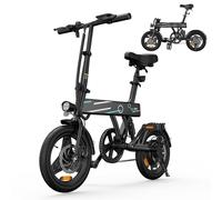 Bici elettrica per adulti motore da 350 W 25 km/h pieghevole ebike, 14 biciclette elettriche per adulti batteria da 7,8 Ah autonomia 30-40 km, eBike per adulti e adolescenti-nero - Nouvo