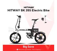 HITWAY BK35 bici elettrica, 16 "E ciclismo 250W City E-Bike Max. BLACKWHITE