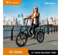 Bici Elettrica Pieghevole MilePort 1, Motore Da 250W, Batteria Rimovibile 36V 13Ah, 25 Km/h, Ruote Fat 20"x3.0", Forcella Ammortizzata, 7 Marce, Fino A 100 Km - Perfetta Per Spostamenti Urbani E Gite