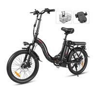 Bici elettrica pieghevole SAMEBIKE CY20, bicicletta elettrica da 20'' per pendolari per adulti, motore da 350 W, batteria da 36 V 12 Ah - Nouvo