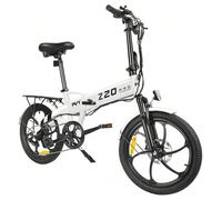 Bici elettrica PVY Z20 Pro Motore con mozzo da 500 W Velocità massima 25 km / h Batteria rimovibile 10.4 Ah Display LCD con portata 80-100 km - Grigio Motore con mozzo con riduttore da 500 W: leggero,