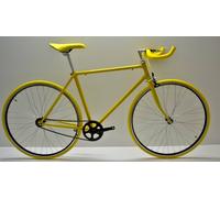 Bici fixed 28 single speed giallo personalizzabile