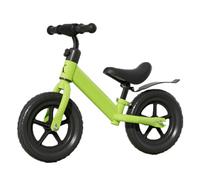 Bici for Bambini Bimbo Equilibrio Senza Pedali Due Ruote Regolabile Giocattolo Twist cavalcabile(Green,12inch)