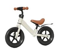 Bici for Bambini Bimbo Equilibrio Senza Pedali Due Ruote Regolabile Giocattolo Twist cavalcabile(White,12inch)