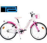 Bicicletta hello kitty 20" - rosa con cestino e accessori - dino bikes