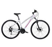 BICI IBRIDA MONTANA X-CROSS 28 DONNA ACERA 3x8V BIANCO FUXIA