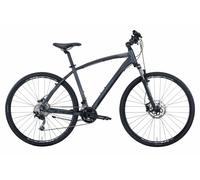 BICI IBRIDA MONTANA X-CROSS 28 UOMO ACERA 3x8V NERO GRIGIO