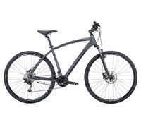 BICI IBRIDA MONTANA X-CROSS 28 UOMO DEORE 2x10V DISC NERO GRIGIO