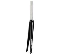 Bici in Lega di Alluminio Forcella Rigida 700c Bici da Strada Forcelle C Freno Bici Forcella Anteriore 1-1/8 Tubo Dritto 9 100mm Forcella A Sgancio Rapido, Gloss Black, Straight