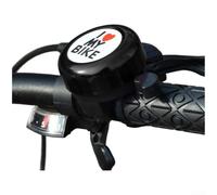 Bici Lega Alluminio Impermeabile IPX4 Bici Lega Alluminio Impermeabile | Suono per forte e chiaro, base doppia per vite, stabile su ogni manubrio, ideale per sicurezza urbana(Black)