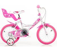 BICI MISURA 16 BICICLETTA DINO BIKES BIMBA BAMBINA ROSA ART. 164RN LITTLE HEART