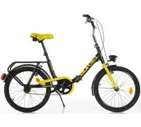 BICI MISURA 20 PIEGHEVOLE DINO BIKES BICICLETTA GRAZIELLA 321 NERO GIALLO 1V
