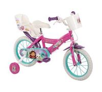 Bici Olanda acciaio ( 1 vel ) 14" con rotelle e ruote piene GABBY'S DOLLHOUSE Fucsia 120145300