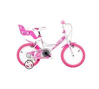 Bici per Bambina Bicicletta Dino Bikes Little Heart Taglia 12" - 14" - 16" (Cerchio 16 Pollici)